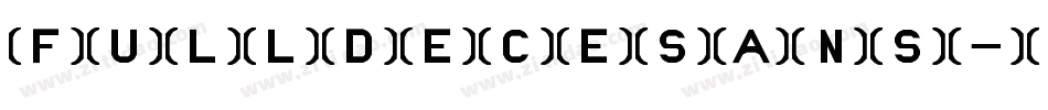 FullDeceSans-8gL0字体转换