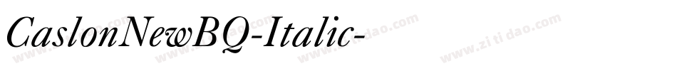 CaslonNewBQ-Italic字体转换