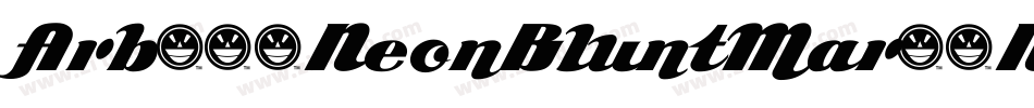 Arb218NeonBluntMar50NormalItalic-J8Ga字体转换