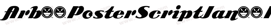 Arb85PosterScriptJan39Normal-vrZM字体转换