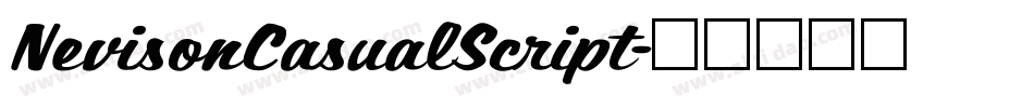 NevisonCasualScript字体转换