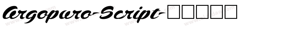 Argopuro-Script字体转换