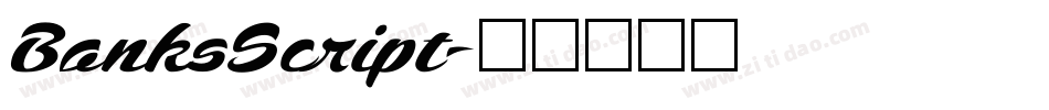 BanksScript字体转换