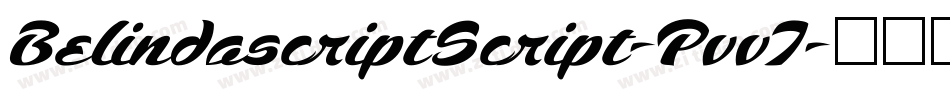 BelindascriptScript-Pvv7字体转换