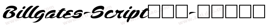 Billgates-Script转换器字体转换