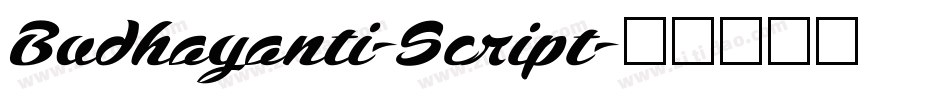 Budhayanti-Script字体转换