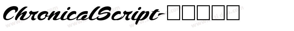 ChronicalScript字体转换