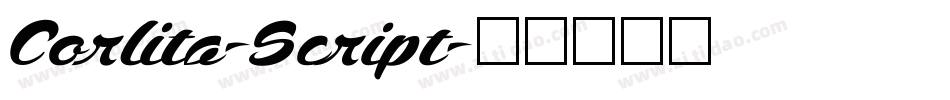 Corlita-Script字体转换