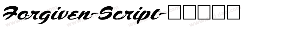 Forgiven-Script字体转换