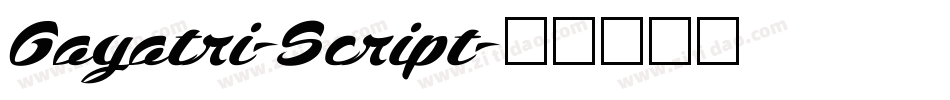 Gayatri-Script字体转换