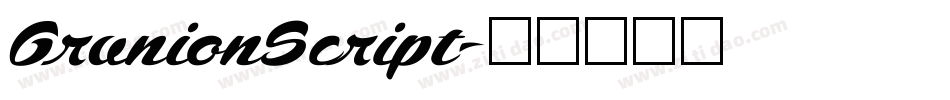 GrunionScript字体转换