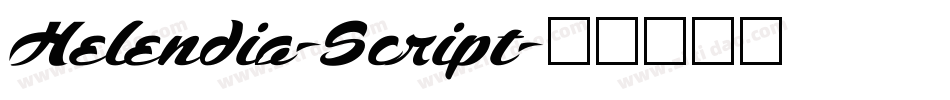 Helendia-Script字体转换