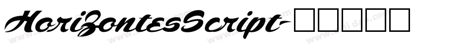 HorizontesScript字体转换