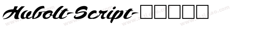 Hubolt-Script字体转换