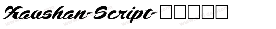 Kaushan-Script字体转换