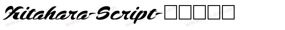 Kitahara-Script字体转换