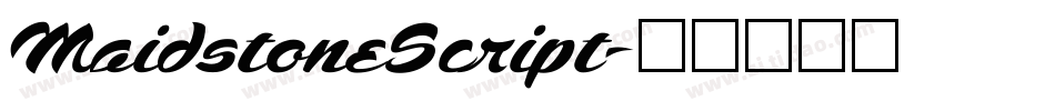 MaidstoneScript字体转换