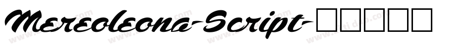Mereoleona-Script字体转换