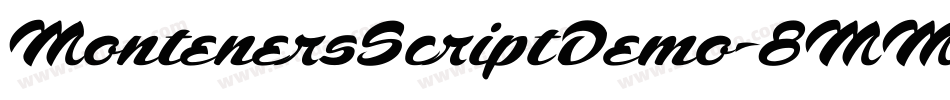 MontenersScriptDemo-8MMEJ字体转换