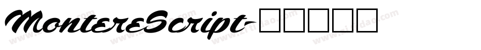 MontereScript字体转换
