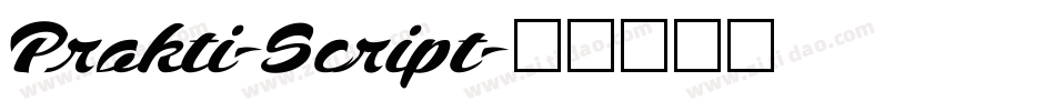 Prakti-Script字体转换