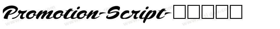 Promotion-Script字体转换