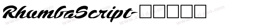 RhumbaScript字体转换