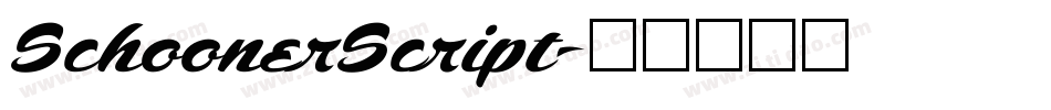 SchoonerScript字体转换