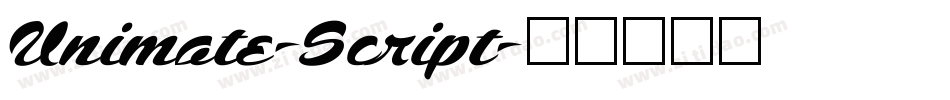 Unimate-Script字体转换
