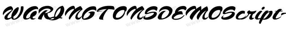 WARINGTONSDEMOScript字体转换