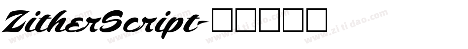 ZitherScript字体转换