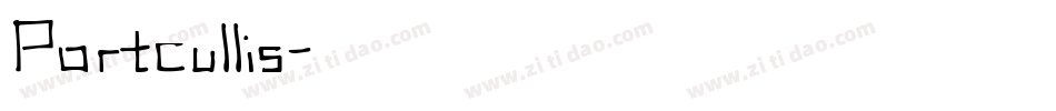 Portcullis字体转换