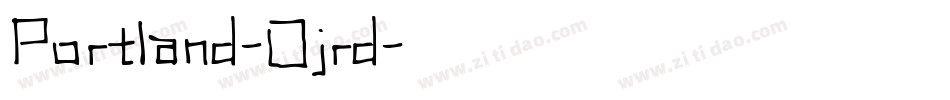 Portland-0jrd字体转换