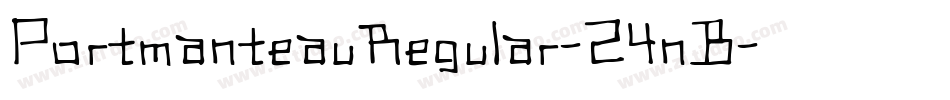 PortmanteauRegular-Z4nB字体转换