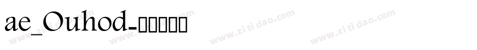 ae_Ouhod字体转换