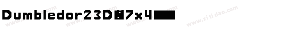 Dumbledor23D-47x4字体转换