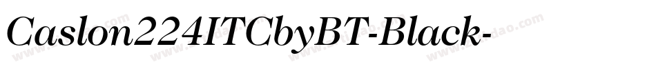 Caslon224ITCbyBT-Black字体转换