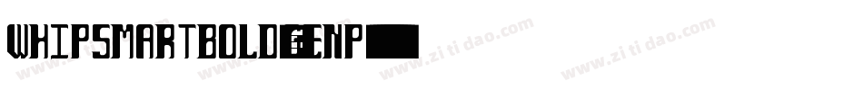 WhipsmartBold-genp字体转换