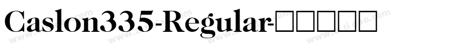 Caslon335-Regular字体转换