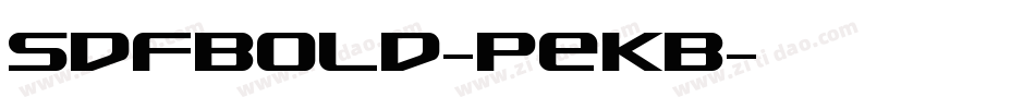 SdfBold-PeKB字体转换
