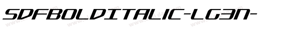 SdfBoldItalic-Lg3n字体转换