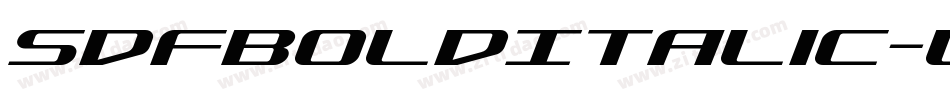 SdfBoldItalic-Lg3n字体转换