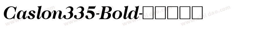 Caslon335-Bold字体转换