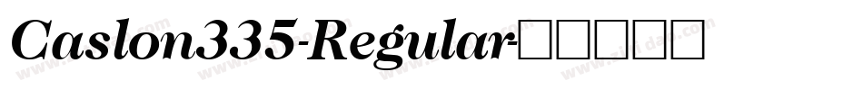 Caslon335-Regular字体转换