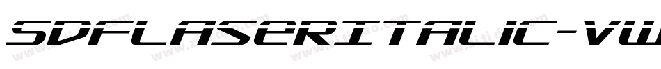 SdfLaserItalic-vWmM字体转换
