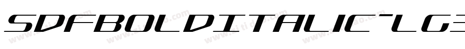 SdfBoldItalic-Lg3n字体转换