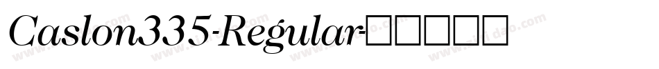 Caslon335-Regular字体转换