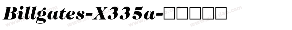Billgates-X335a字体转换