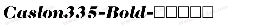 Caslon335-Bold字体转换