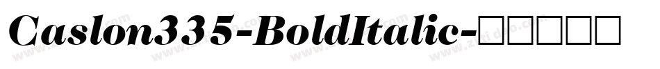 Caslon335-BoldItalic字体转换